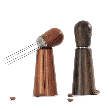 DecorBites™ Espresso Stirrer - Wood Handled Tool for Professional Espresso Distribution
