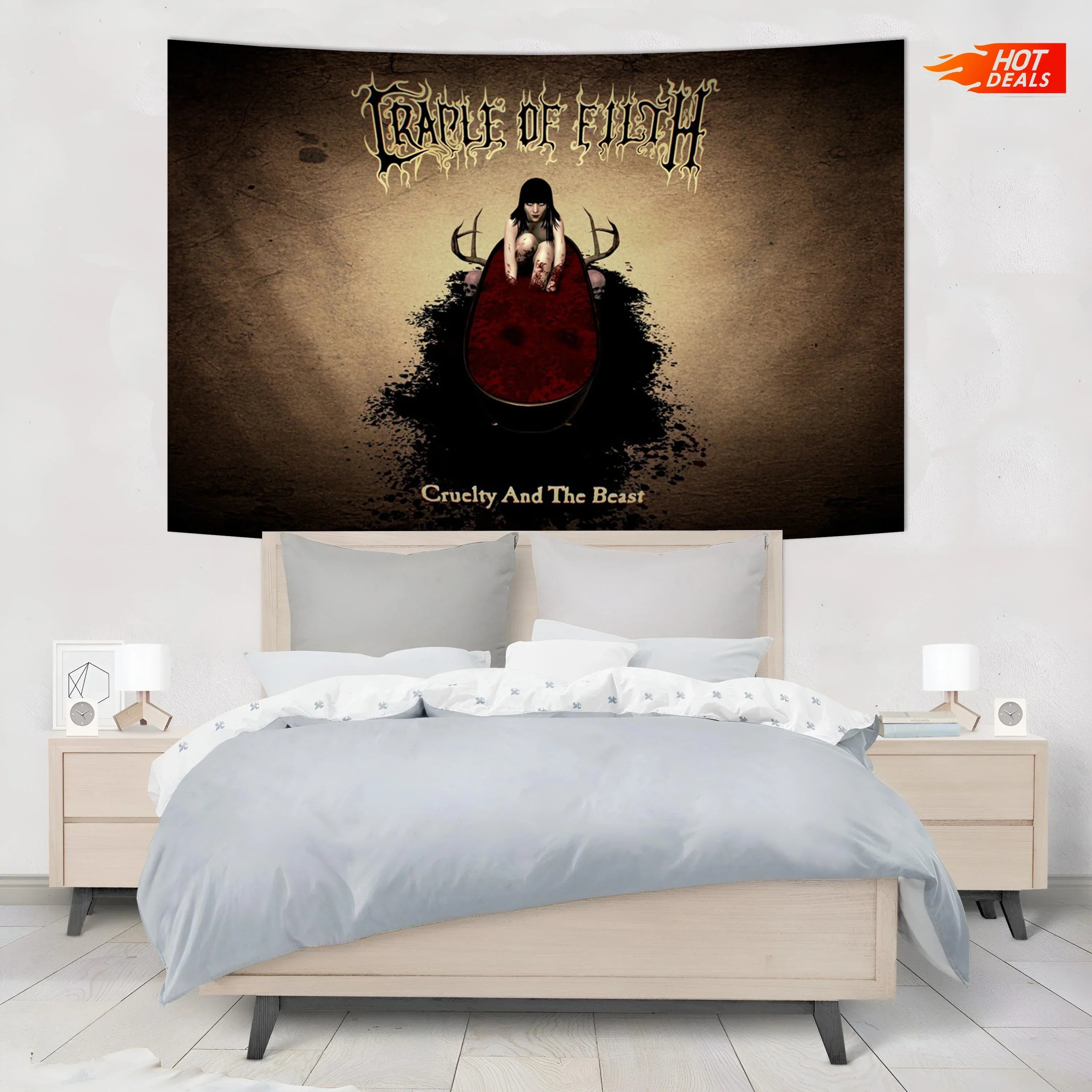 Gothic Rock Band Tapestry