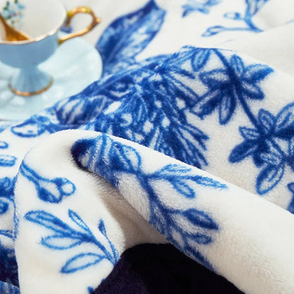 Manta de franela afelpada DecorBites™ - Funda de sofá y sábana para cama Queen doble, ideal para todas las estaciones