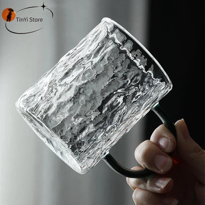 DecorBites™ Japanese Heat-Resistant Glass Handle Water Coffee Milk Juice Wine Cups