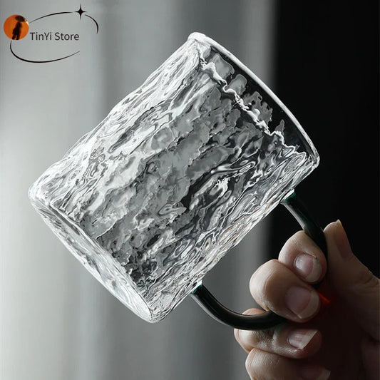 DecorBites™ Japanese Heat-Resistant Glass Handle Water Coffee Milk Juice Wine Cups