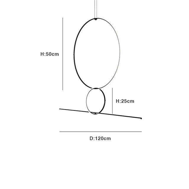 Lámpara colgante LED geométrica DecorBites™ - Lámpara colgante minimalista moderna para la decoración del hogar