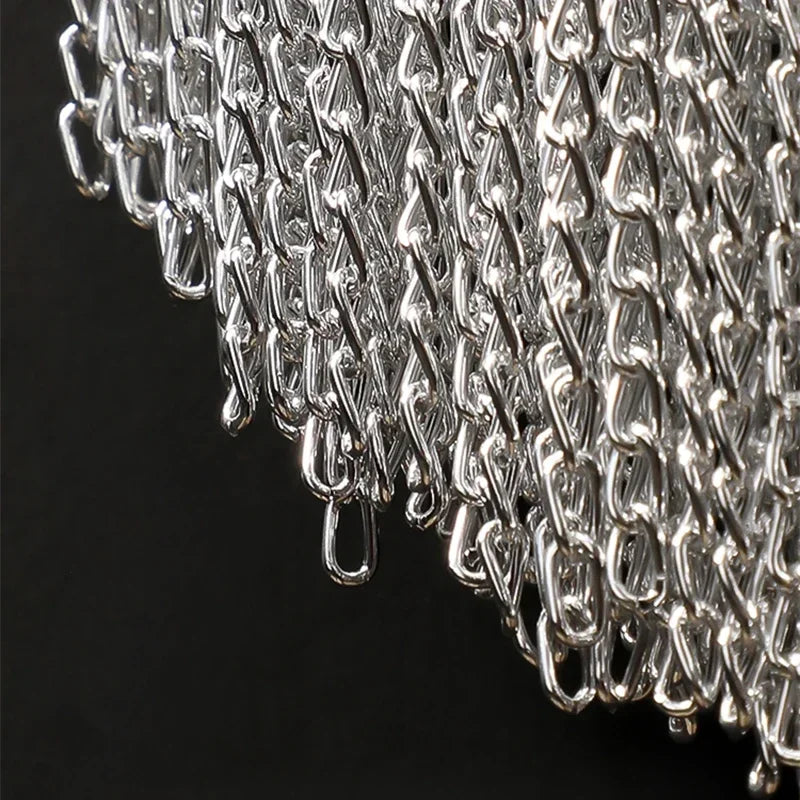 ديكوربايتس™ مصباح حائط LED بسلسلة من الألومنيوم للممر وغرفة النوم - ذهبي/فضي