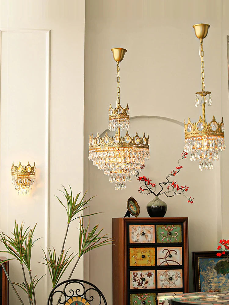 Lámpara colgante LED de cristal DecorBites™ para sala de estar