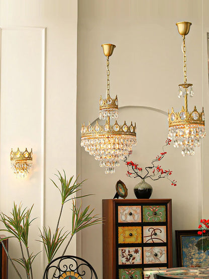 Lámpara colgante LED de cristal DecorBites™ para sala de estar