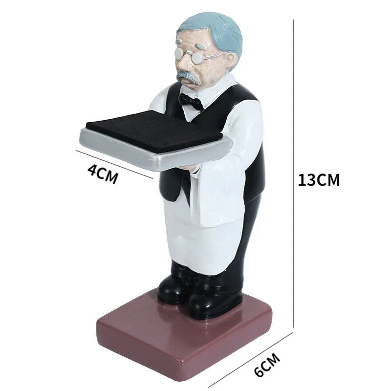 DecorBites™ Cartoon Bear Watch Stand & Jewelry Storage Rack - Trendy Resin Ornaments & Celebration Gifts