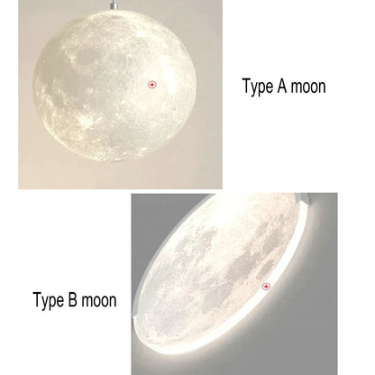 ديكوربايتس™ مصباح معلق للأطفال على شكل نجمة وقمر مع جهاز تحكم عن بعد للتحكم في الإضاءة
