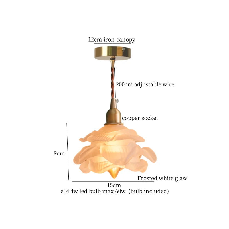 Lámpara colgante LED de cristal blanco esmerilado DecorBites™: Minimalismo nórdico para salón y cafetería