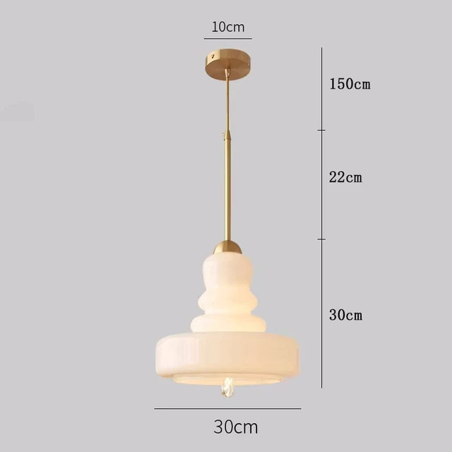 DecorBites™ Glass Pendant Lights Ceiling Suspension for Kitchen Island Bedroom Living Dining Room