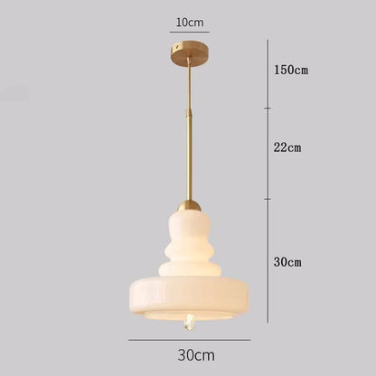 DecorBites™ Glass Pendant Lights Ceiling Suspension for Kitchen Island Bedroom Living Dining Room