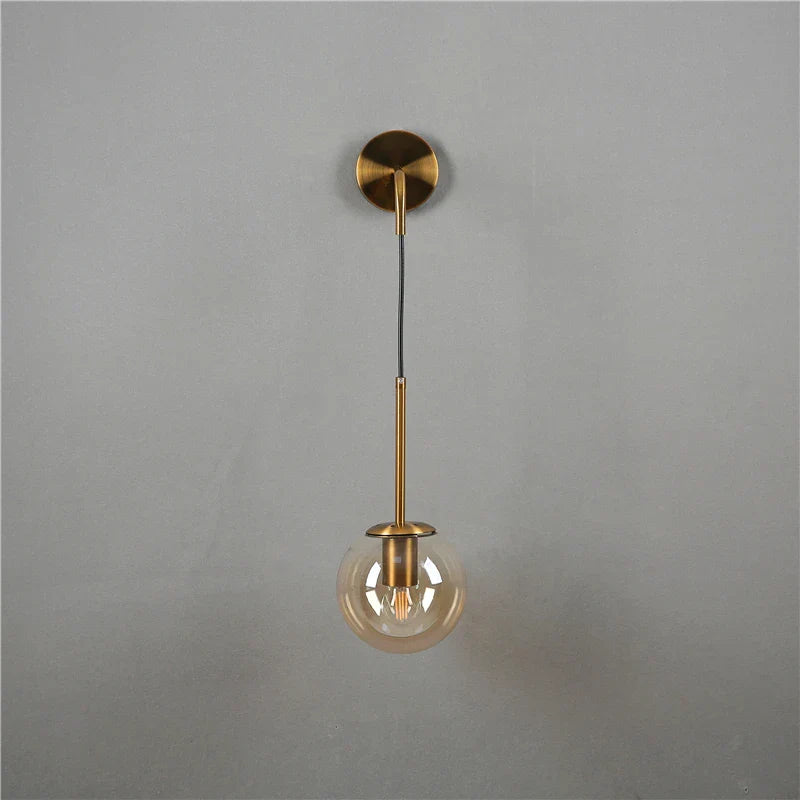 DecorBites™ Glass Ball Wall Lamp: Modern Nordic LED Lighting for Bedroom, Staircase, Outdoor