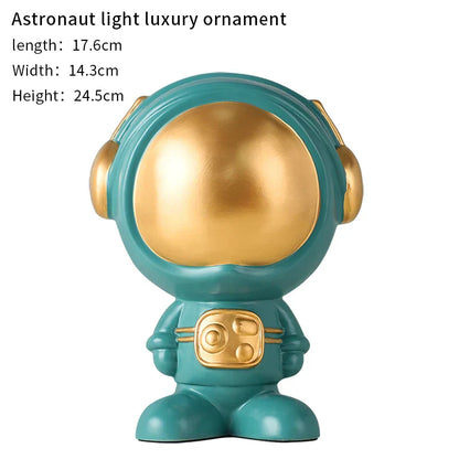 DecorBites™ Astronaut Statue Spaceman Sculpture Modern Desktop Decor Figurine Handicraft Gift