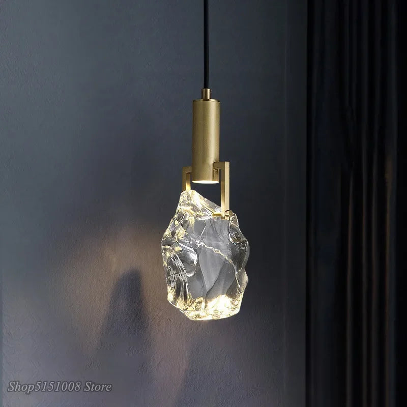 Nordic Gold Crystal Pendant Light