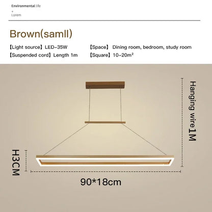 DecorBites™ Aluminum LED Ceiling Chandelier - Modern Design for Kitchen Island, Dining Table, Office, Bar