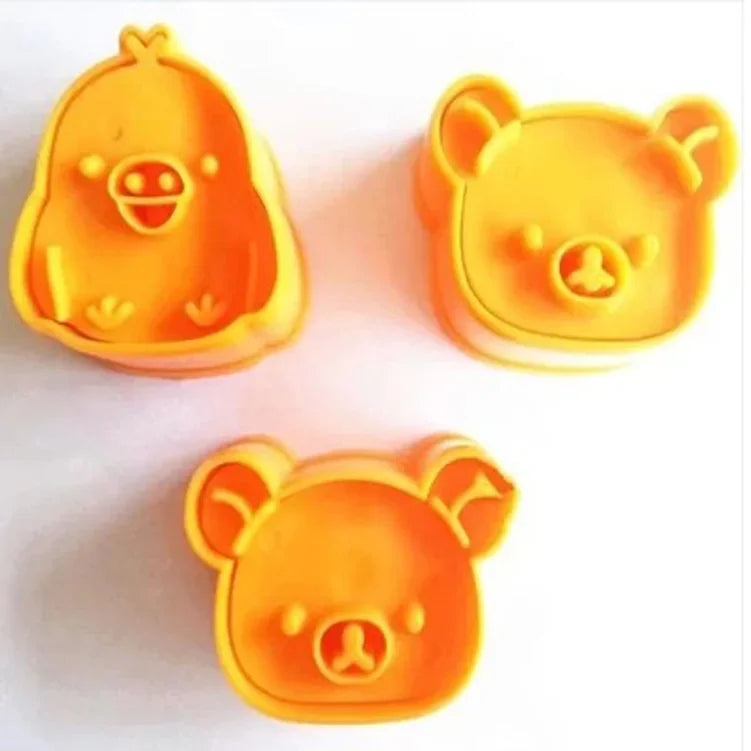 DecorBites™ Cute Bear Sandwich Mold & Cookie Cutter Baking Set