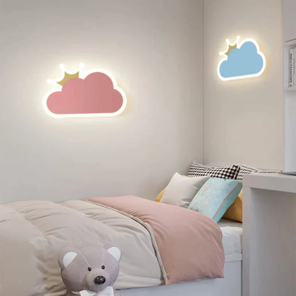 DecorBites™ Children's Room Crown Clouds Rocket Planet Night Light Bedside Lamp