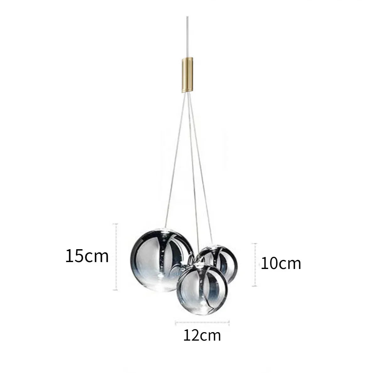 DecorBites™ Glass Bubble LED Pendant Lamp for Restaurant, Bar, and Display Window