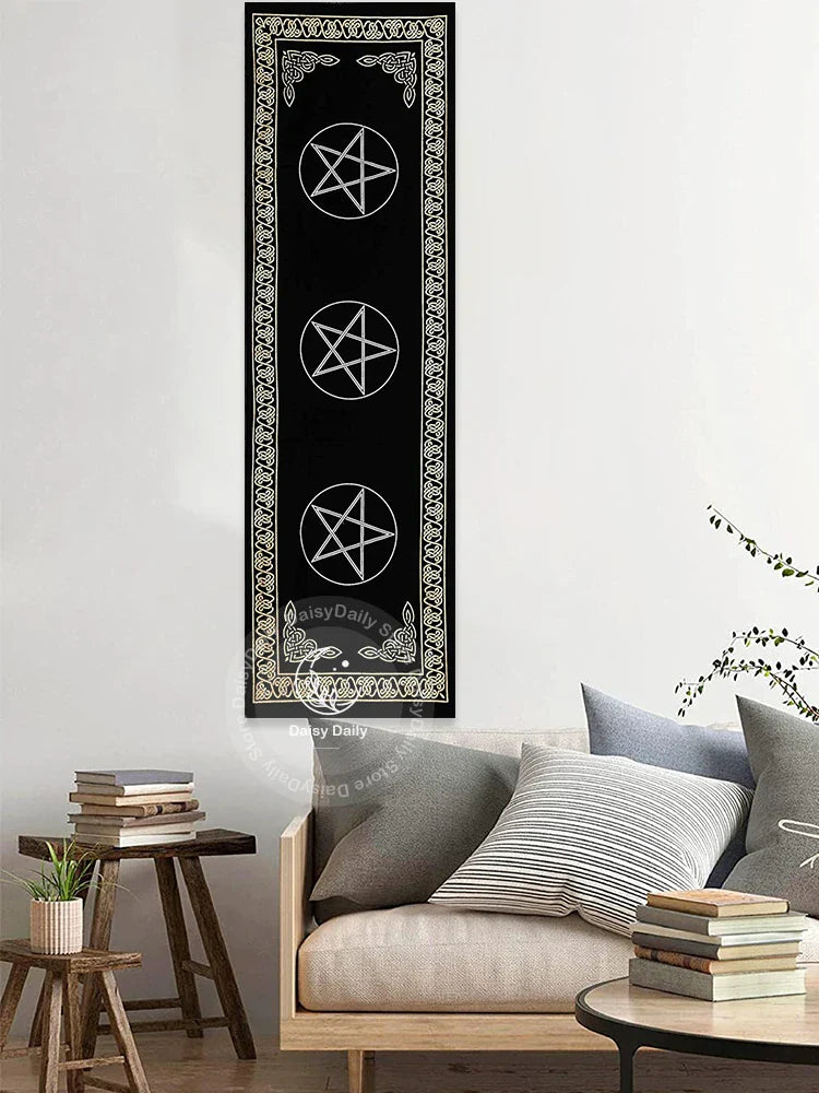 Decobites Indian Three Pentagram Tapestry Wall Hanging for Boho Room Decor