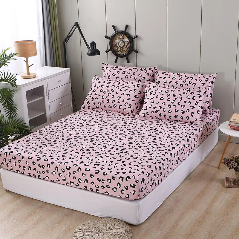 Gold Feather Fitted Sheet