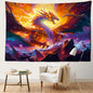 Decobites Mysterious Witchcraft Dragon Tapestry Wall Hanging Home Decor