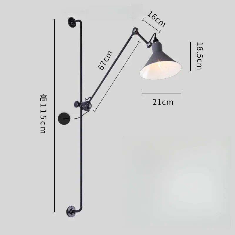 DecorBites™ Adjustable Rotating LED Wall Lamp for Bedroom & Living Room