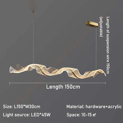 DecorBites™ Gold Acrylic LED Pendant Lamps - Nordic Design for Home Decor Lighting