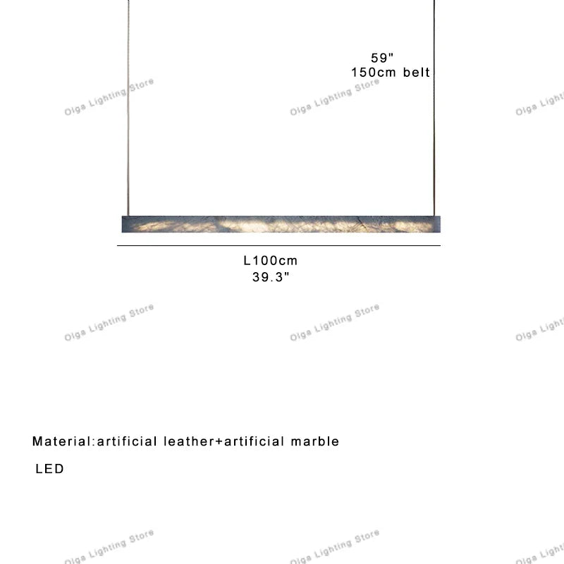 DecorBites™ 2025 Marble Design Pendant Light - Dimmable LED Office Bar Decor