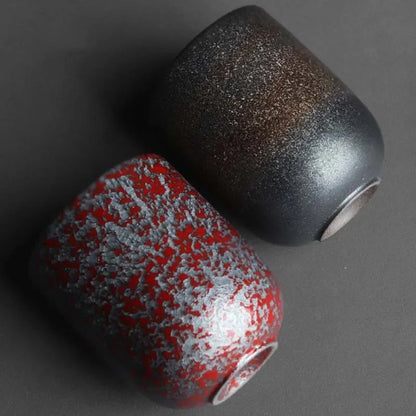 DecorBites™ Japanese Ceramic Coffee Cup Set - Personal Porcelain Tea Drinkware Mug