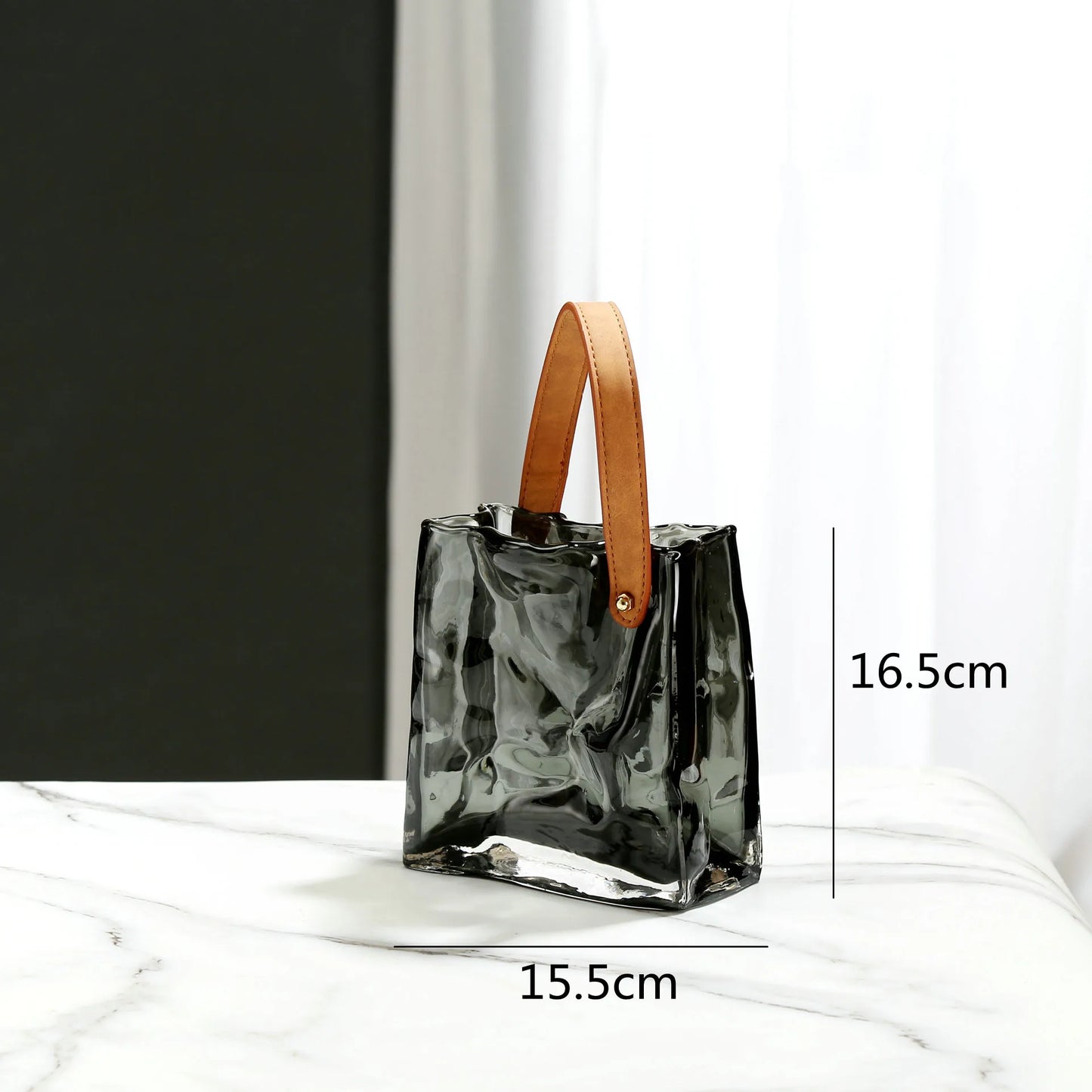 DecorBites™ Clear Glass Vase Hydroponic Terrarium Decor Home Flower Accessories