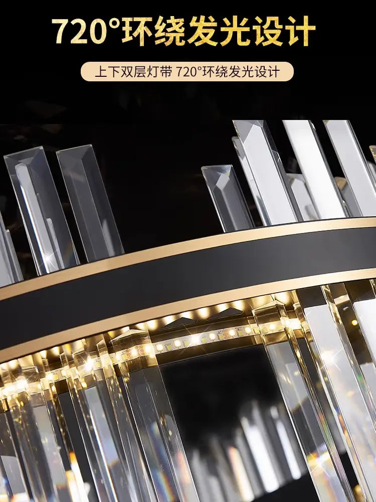 DecorBites™ Crystal Pendant Chandelier for Home Decor