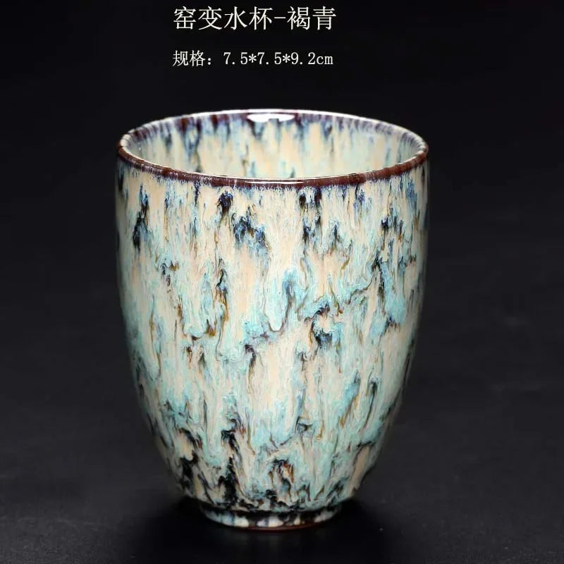 DecorBites™ Japanese Kiln Change Ceramic Tea Cup Set 250ml