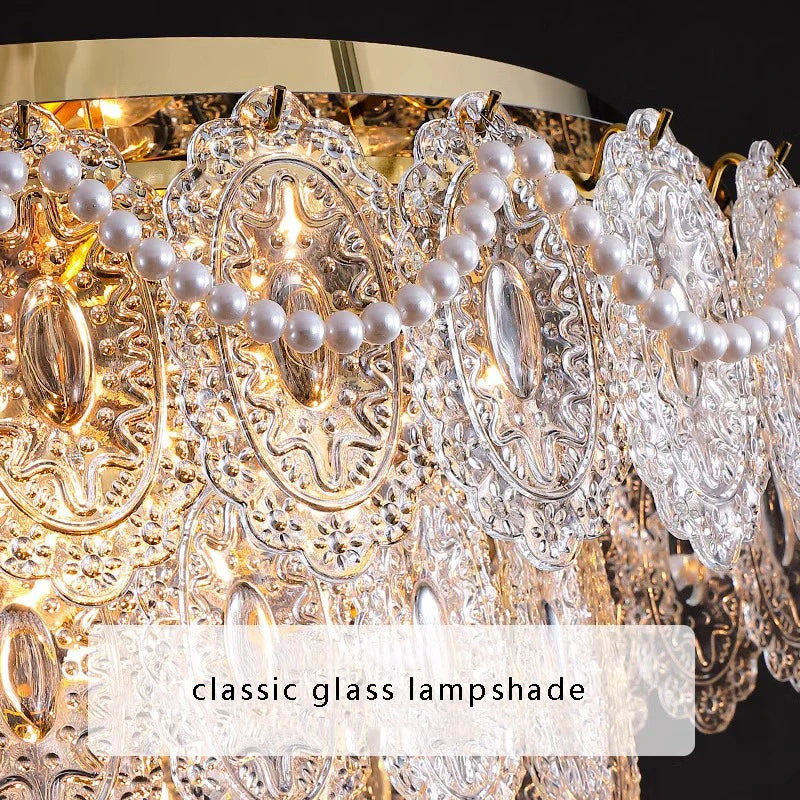 Decorbites™ Gold-Glas-Deckenleuchter - Modernes Vintage-Wohnzimmerbeleuchtung
