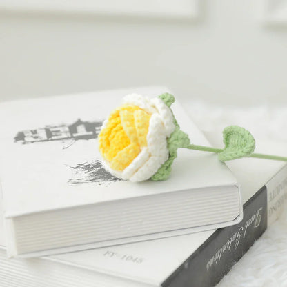DecorBites™ Knitted Rose Bouquet DIY Crochet Wedding Mother's Day Gift