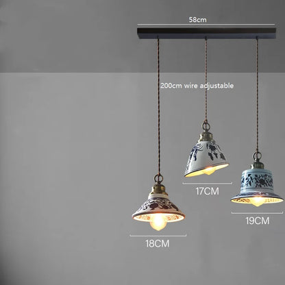 DecorBites™ Ceramic LED Pendant Lamp: Modern Simple Indoor Decor Lighting for Home & Restaurant