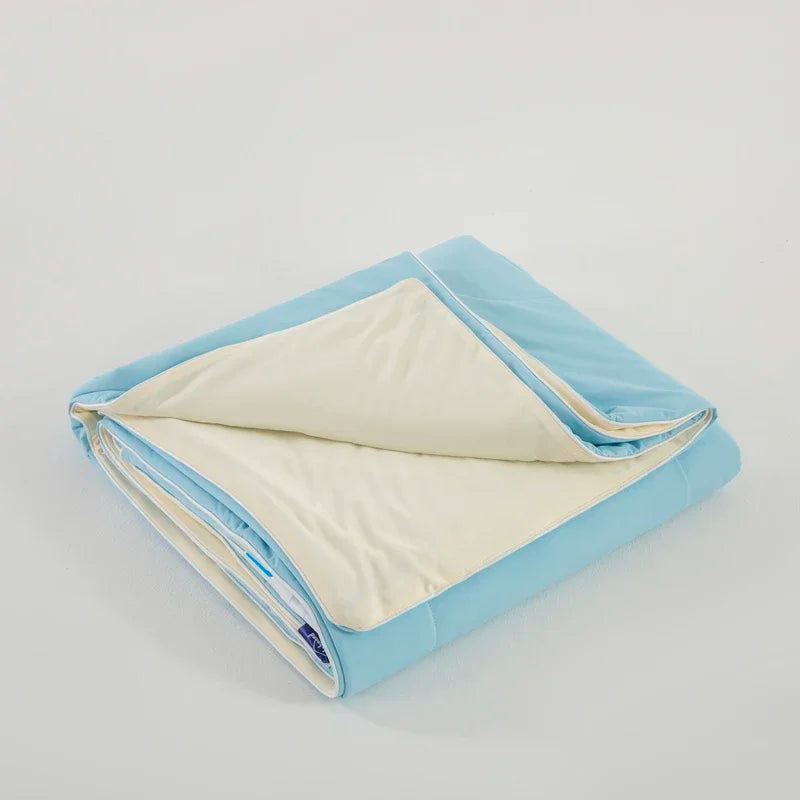 Decobites Ice Silk Cooling Blanket: Double-Sided Super Cooling Comforter for a Cool Summer