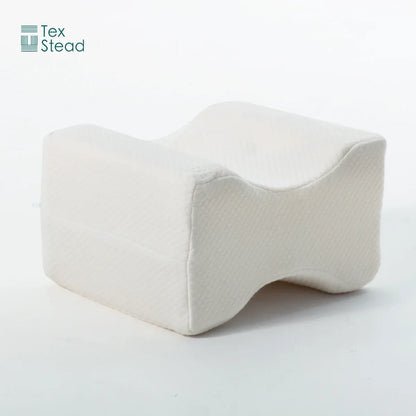 Decobites Memory Foam Knee Pillow for Side Sleepers, Spine Alignment & Leg Blood Circulation.