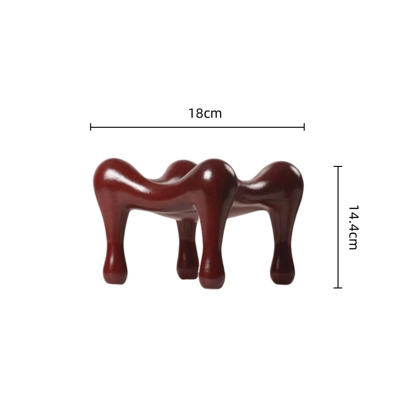 DecorBites™ High-legged Geometric Storage Tray for Home Decor & Organization