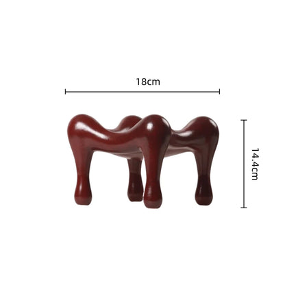 DecorBites™ High-legged Geometric Storage Tray for Home Decor & Organization