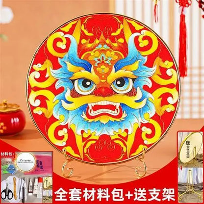 DecorBites™ Cloisonne Silk Enamel Painting DIY Kit - Beginner Handmade Material Package