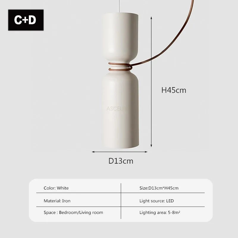 DecorBites™ LED Pendant Light: Minimalist Iron Fixture for Bedroom, Living Room, Restaurants & Bars