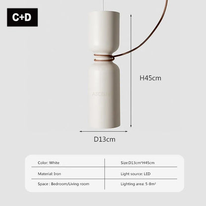 DecorBites™ LED Pendant Light: Minimalist Iron Fixture for Bedroom, Living Room, Restaurants & Bars