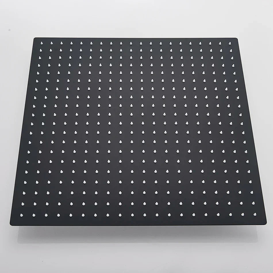 Cabezal de ducha tipo lluvia cuadrado DecorBites™ de 20 pulgadas en acero inoxidable - Acabado cromado de lujo