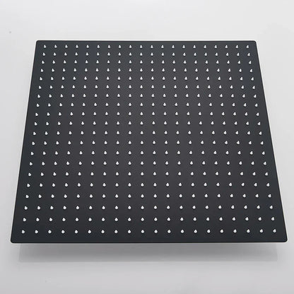 Cabezal de ducha tipo lluvia cuadrado DecorBites™ de 20 pulgadas en acero inoxidable - Acabado cromado de lujo