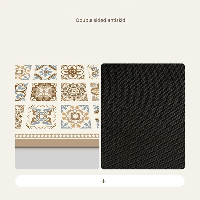 Decobites Diatom Ooze Absorbent Bathroom Mat: Vintage Style, Anti-Slip, Easy to Clean