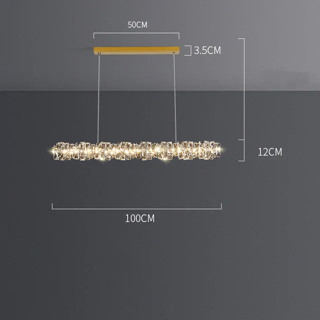 DecorBites™ Elegant Crystal Pendant Chandelier for Modern Dining Rooms