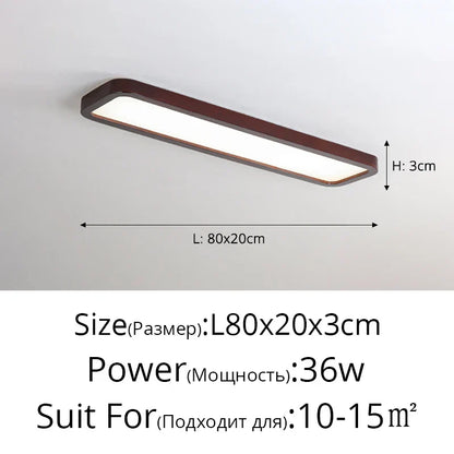 DecorBites™ LED Ceiling Lights: Modern Nordic Kitchen Study Living Room Dimmable Remote Control