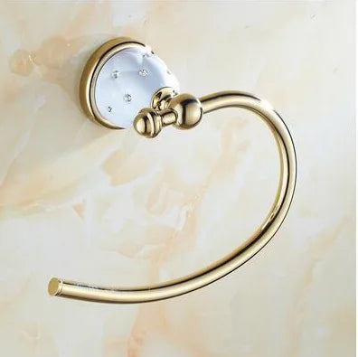 DecorBites™ Bathroom Hardware Set: Toilet Paper, Roll Holder, Brush Holder, Coat Hook