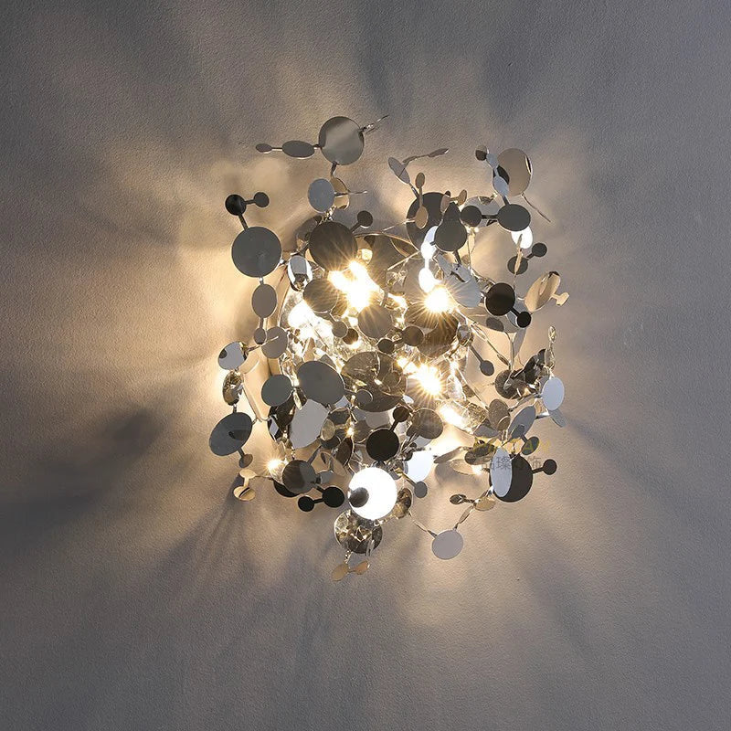 Decorbites™ Blatt-Sequinen-Deckenleuchter für modernes Wohnzimmer, Restaurant, Bar und Schaufenster