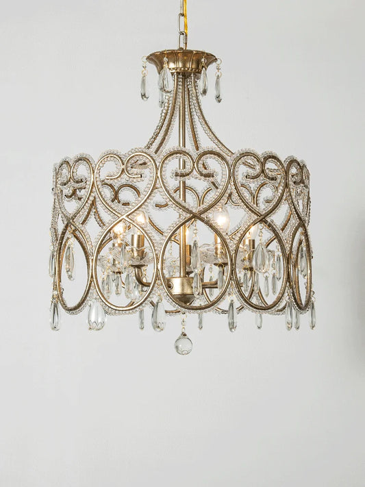 DecorBites™ Crystal Heart Ceiling Light - Romantic Princess Bedroom Chandelier
