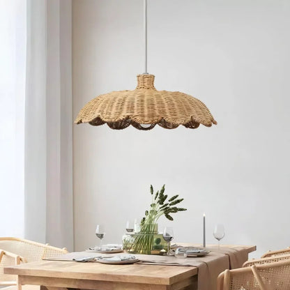 DecorBites™ Handmade Rattan Pendant Lamps - Chinese Style Lighting for Home, Restaurant & Coffee Shop